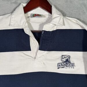 Penn State Nittany Lions Rugby Shirt Mens Small Blue Football Barbarian NCAA